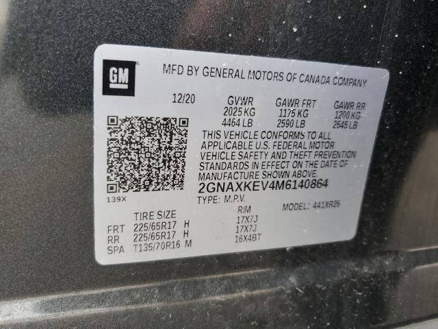 2GNAXKEV4M6140864 Chevrolet EQUINOX LT