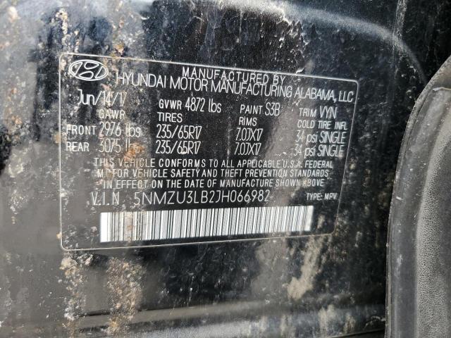 5NMZU3LB2JH066982 Hyundai SANTA FE SPORT
