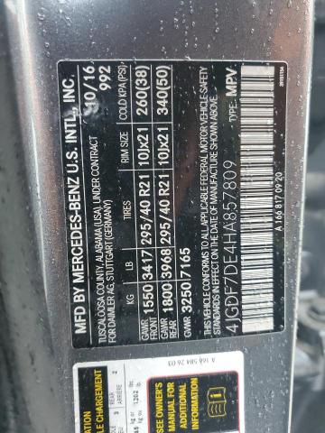 4JGDF7DE4HA857809 Mercedes-Benz Gls 550 4matic