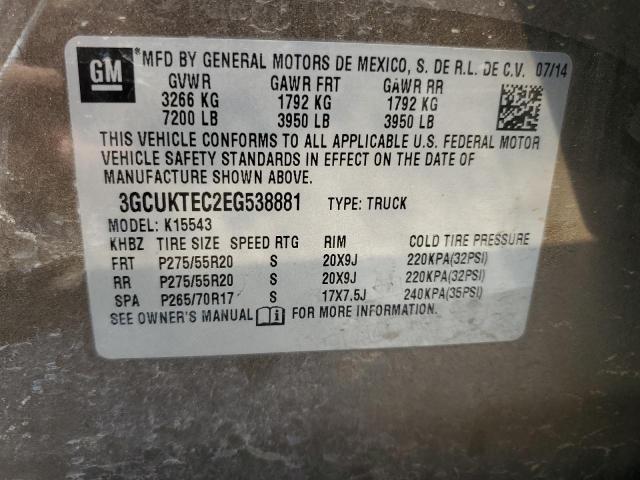 3GCUKTEC2EG538881 Chevrolet Silverado K1500 High Country
