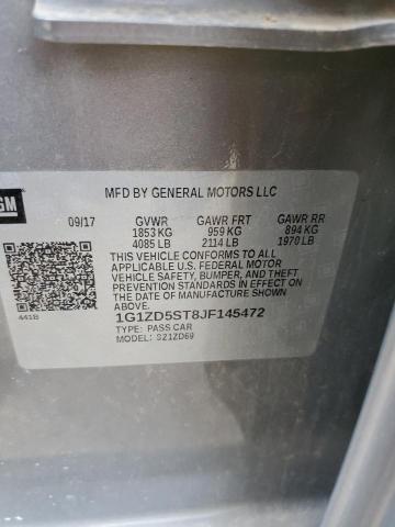 1G1ZD5ST8JF145472 Chevrolet MALIBU LT