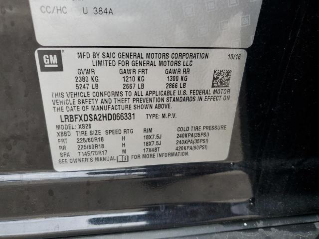LRBFXDSA2HD066331 Buick Envision Essence