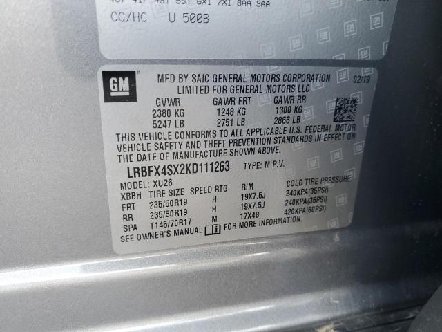 LRBFX4SX2KD111263 Buick Envision Premium Ii