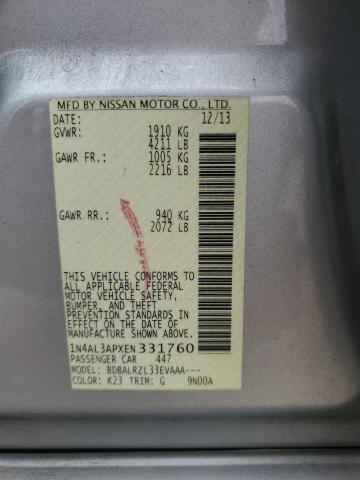 1N4AL3APXEN331760 Nissan ALTIMA 2.5