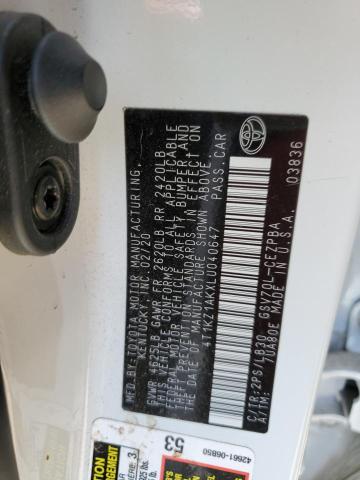 4T1KZ1AKXLU040647 Toyota CAMRY TRD