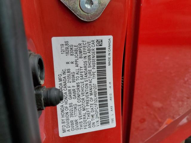 2HGFC1F32LH681207 Honda CIVIC EX