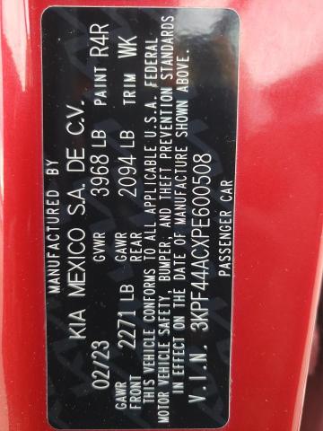 3KPF44ACXPE600508 KIA FORTE GT