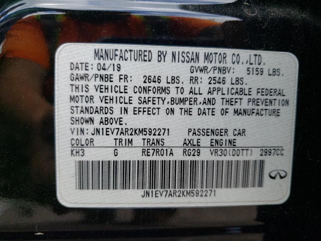 JN1EV7AR2KM592271 Infiniti Q50 LUXE