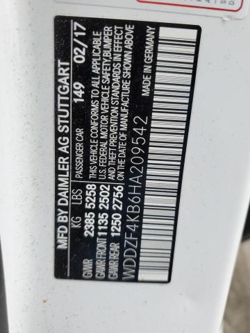 WDDZF4KB6HA209542 Mercedes-Benz E 300 4matic
