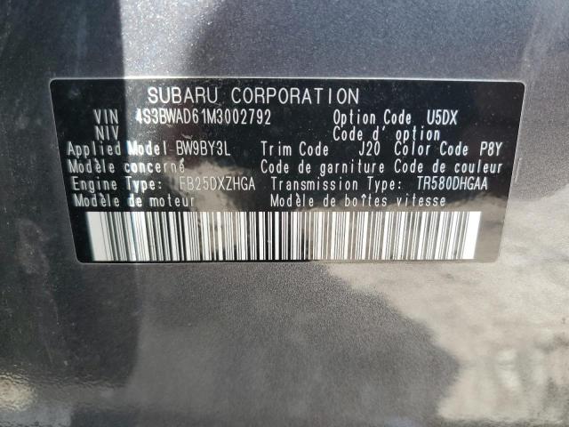 4S3BWAD61M3002792 Subaru Legacy Premium