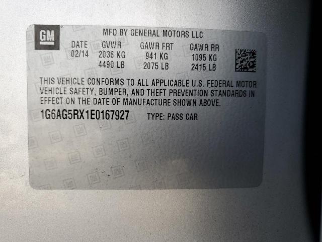 1G6AG5RX1E0167927 Cadillac ATS