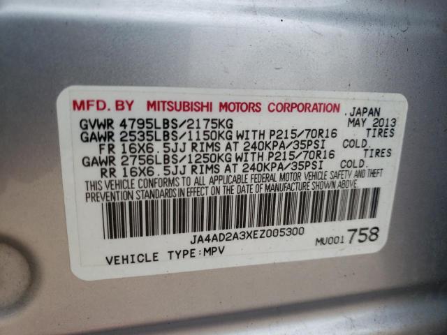 JA4AD2A3XEZ005300 Mitsubishi Outlander Es