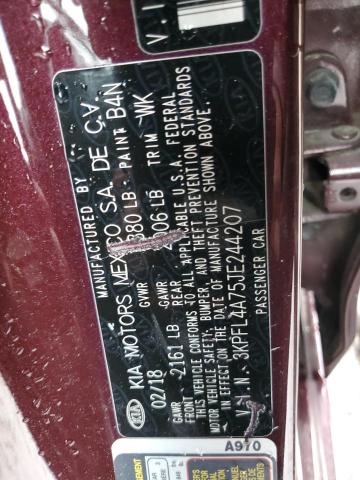 3KPFL4A75JE244207 KIA FORTE LX