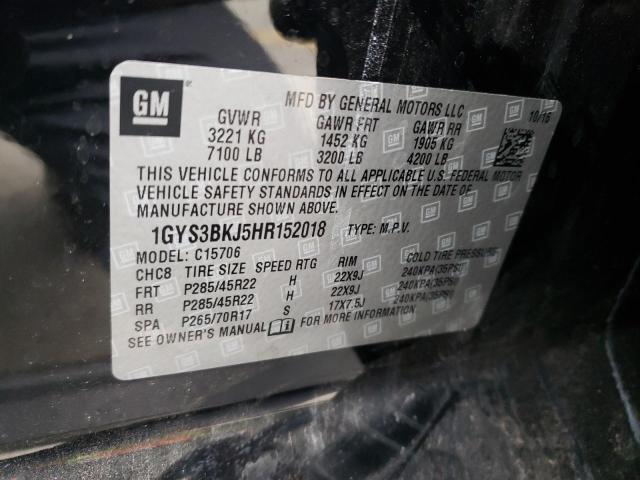 1GYS3BKJ5HR152018 Cadillac Escalade Luxury