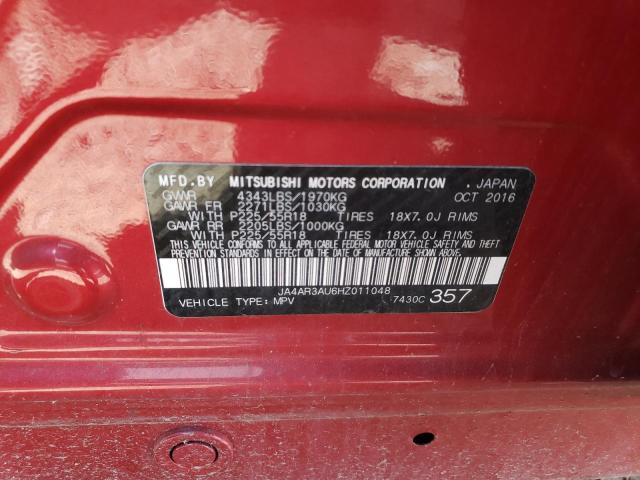 JA4AR3AU6HZ011048 Mitsubishi Outlander Sport Es
