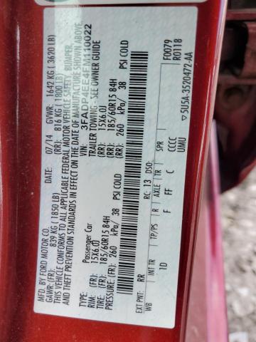 3FADP4EE4FM110022 Ford FIESTA SE