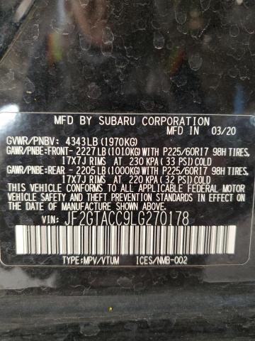 JF2GTACC9LG270178 Subaru Crosstrek Premium