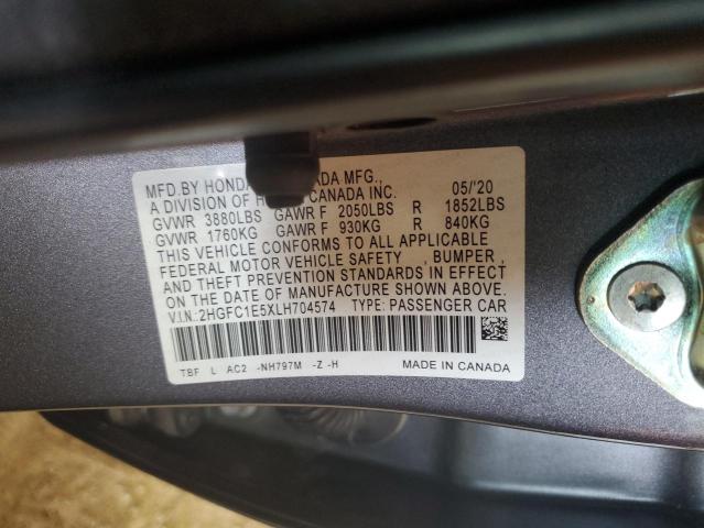 2HGFC1E5XLH704574 Honda CIVIC SI