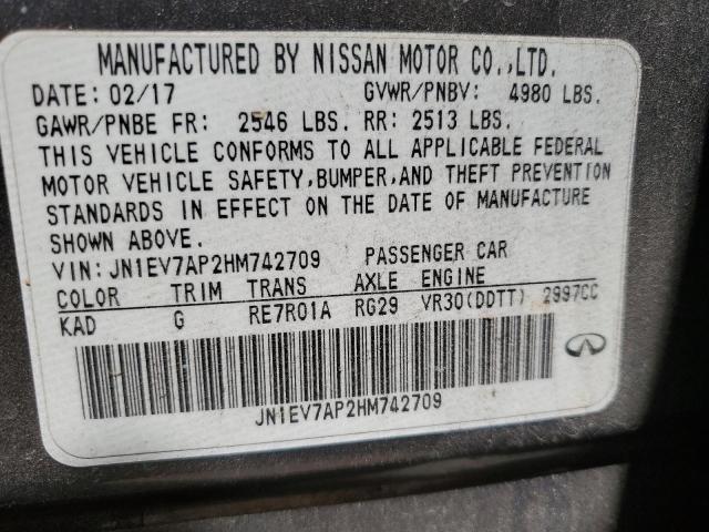 JN1EV7AP2HM742709 Infiniti Q50 Premium