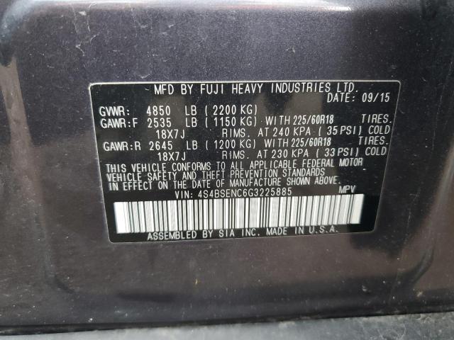 4S4BSENC6G3225885 Subaru Outback 3.6r Limited
