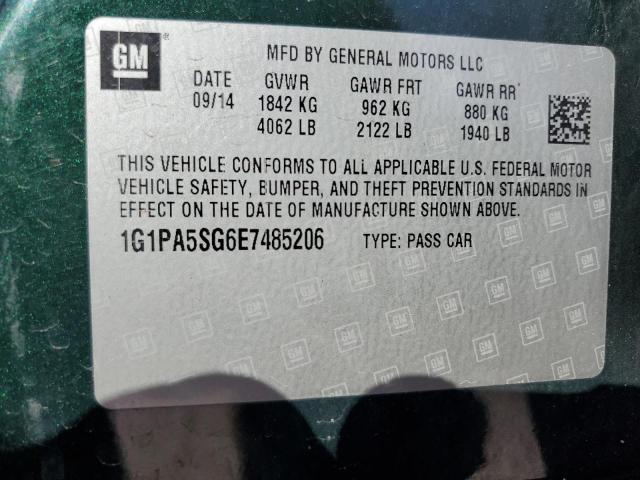 1G1PA5SG6E7485206 Chevrolet CRUZE LS
