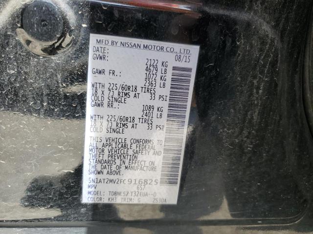 5N1AT2MV2FC916825 Nissan ROGUE S