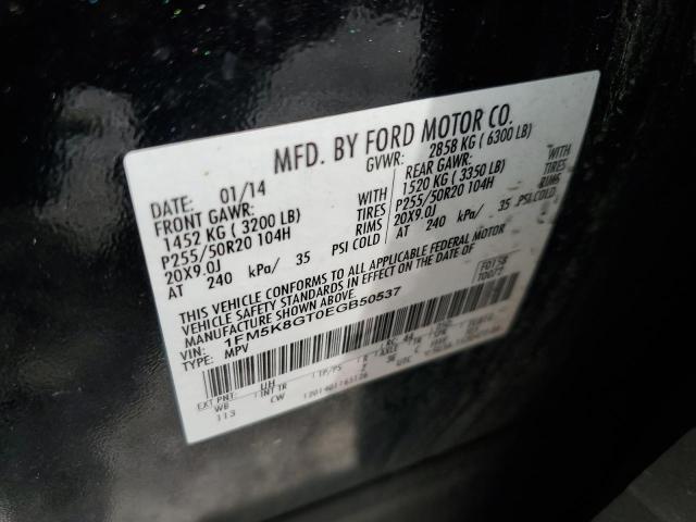 1FM5K8GT0EGB50537 Ford EXPLORER SPORT