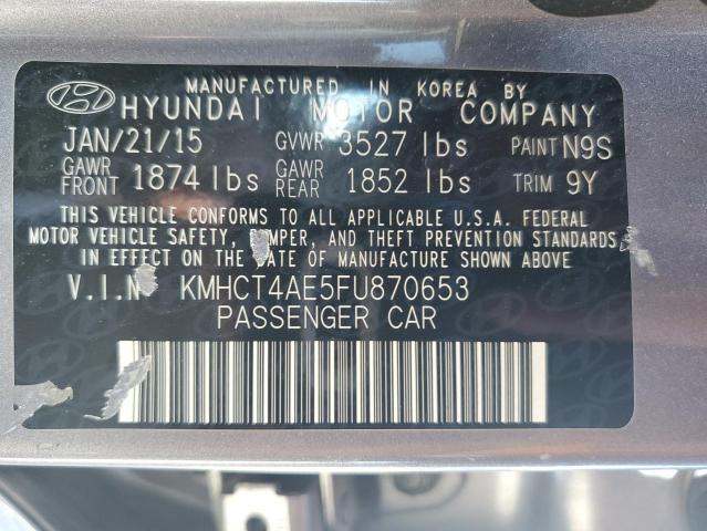 KMHCT4AE5FU870653 Hyundai ACCENT GLS