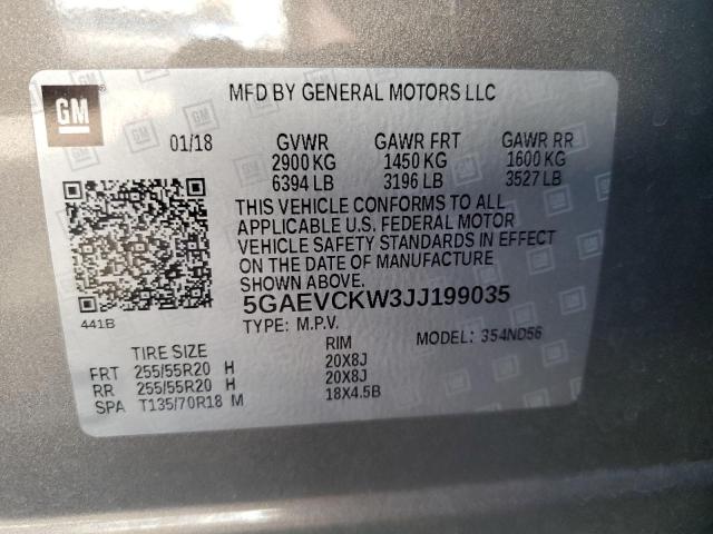 5GAEVCKW3JJ199035 Buick Enclave Avenir