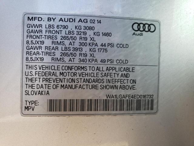 WA1LGAFE4ED016732 Audi Q7 Premium Plus