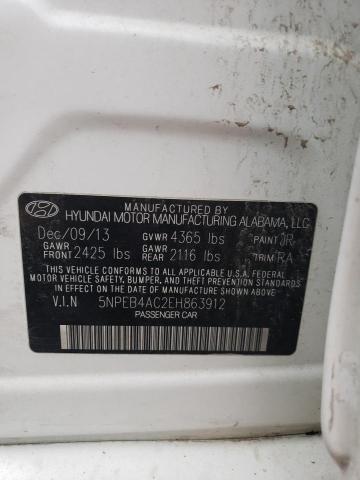 5NPEB4AC2EH863912 Hyundai SONATA GLS