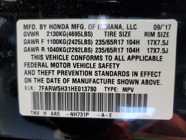 7FARW5H31HE013780 Honda CR-V LX