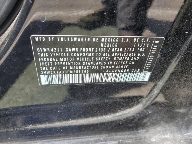 3VW2K7AJ8FM255565 Volkswagen JETTA BASE