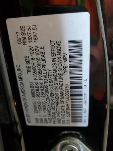 5J8TB4H71JL002759 Acura Rdx Advance