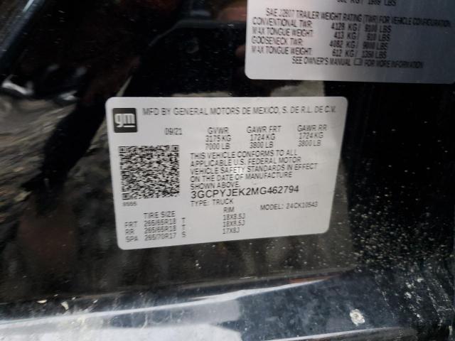 3GCPYJEK2MG462794 Chevrolet Silverado K1500 Lt