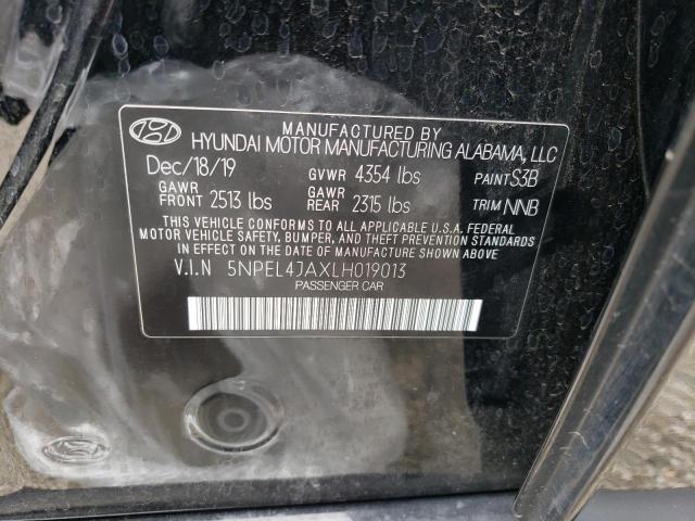5NPEL4JAXLH019013 Hyundai SONATA SEL