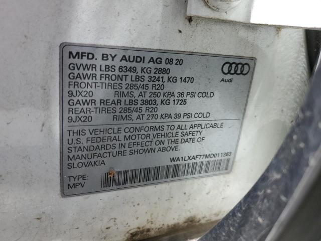 WA1LXAF77MD011363 Audi Q7 Premium Plus