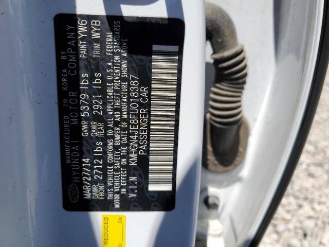 KMHGN4JE8FU018387 Hyundai Genesis 3.8l