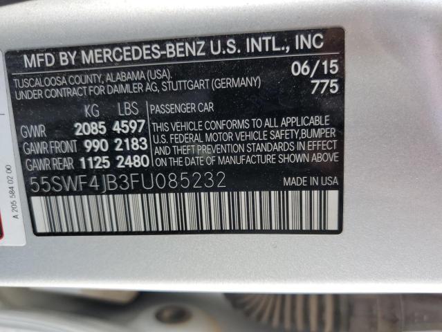 55SWF4JB3FU085232 Mercedes-Benz C 300