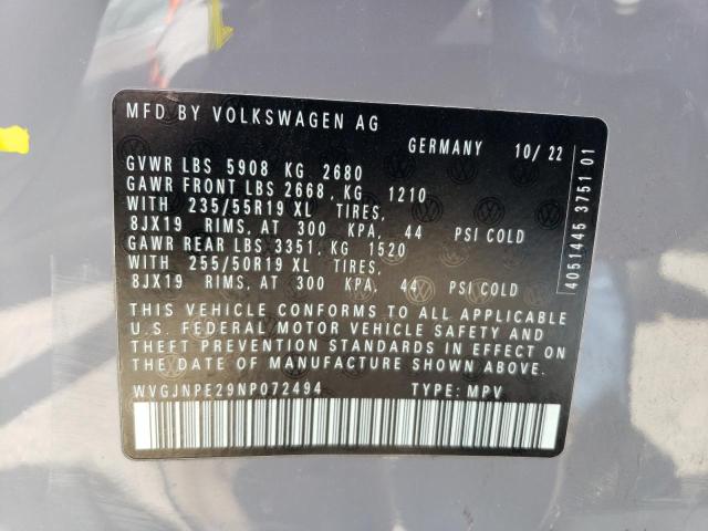 WVGJNPE29NP072494 Volkswagen ID.4 PRO
