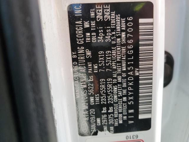 5XYPKDA51LG667006 KIA SORENTO SX