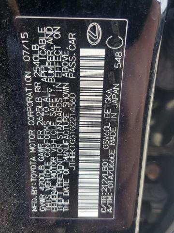 JTHBK1GG1G2214360 Lexus ES 350