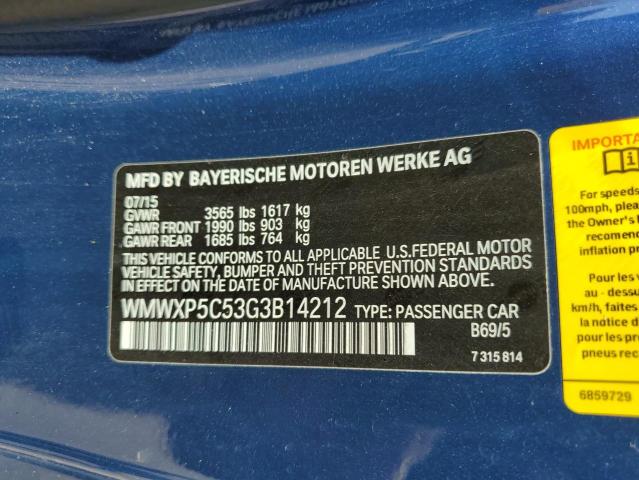 WMWXP5C53G3B14212 Mini Cooper