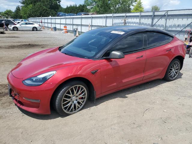 2021 Tesla Model 3 მანქანა იყიდება აუქციონზე, vin: 5YJ3E1EC5MF020341, აუქციონის ნომერი: 55410934