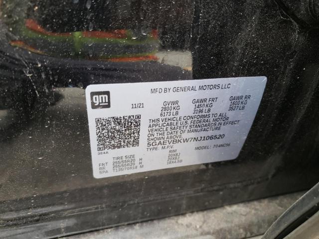 5GAEVBKW7NJ106520 Buick Enclave Premium