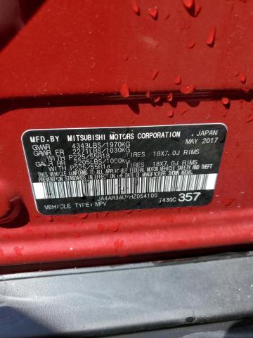 JA4AR3AUXHZ054100 Mitsubishi Outlander Sport Es