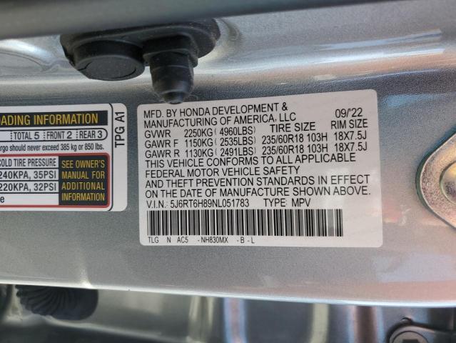 5J6RT6H89NL051783 Honda CR-V EXL