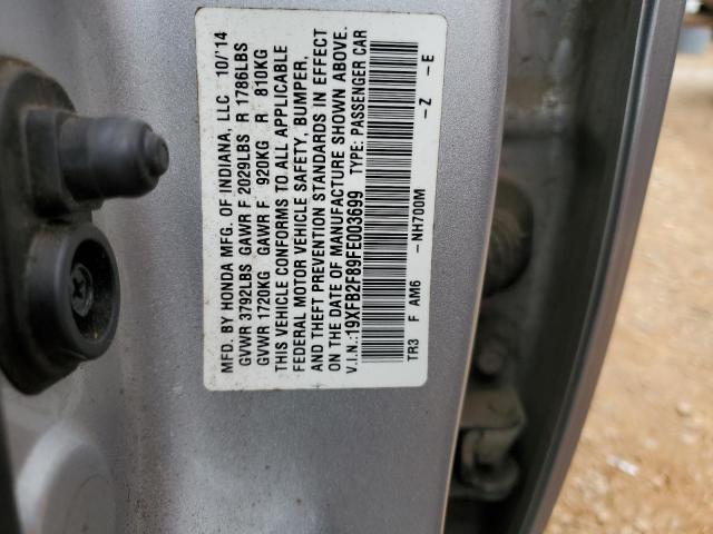 19XFB2F89FE003699 Honda CIVIC EX