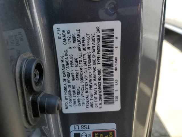 2HGFG3B5XEH504883 Honda Civic Lx