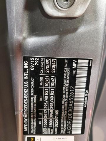4JGDF7DE3GA652612 Mercedes-Benz Gl 550 4matic